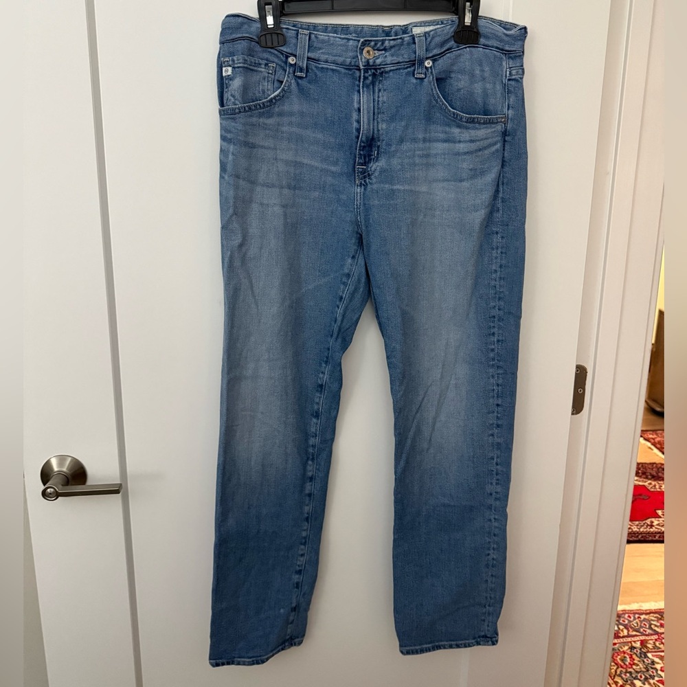 AG by Anthropologie Ex Boyfriend Slouchy Slim Lightwash Jeans